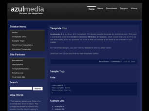 Azulmedia 2.1 Free CSS Template