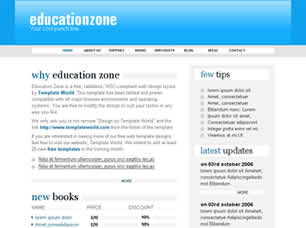 Education Zone Free Website Template