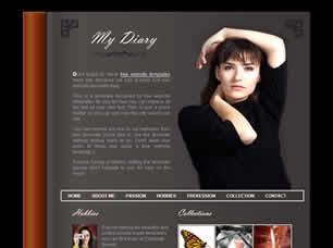 My Diary Free Website Template