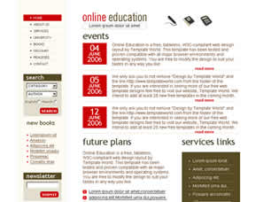 Online Education Free Website Template