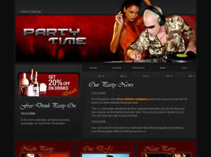 Party Time Free Website Template
