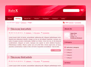 RubyX Free Website Template