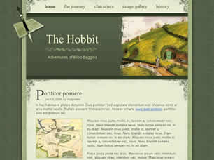 The Hobbit Free Website Template