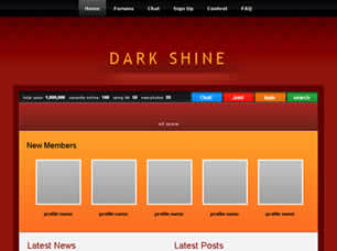 Dark Shine Free Website Template