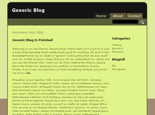Generic Blog Free CSS Template