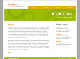 Inventions Free CSS Template