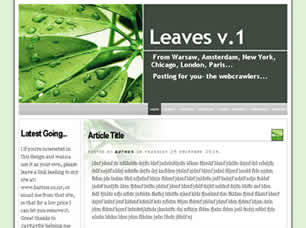 Leaves v.1 Free Website Template