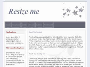 Resize me Free CSS Template
