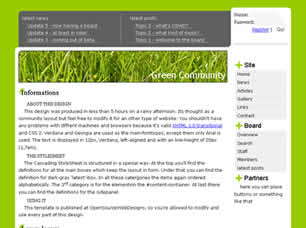 Green Community Free Website Template