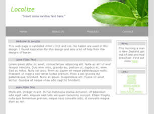 Localize Free Website Template