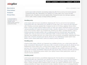 Simplex Free Website Template