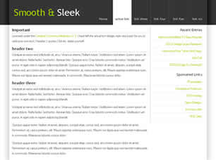 Smooth & Sleek Free Website Template