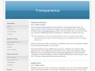 Transparentia Free Website Template