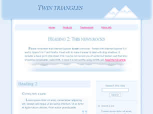 Twin Triangles Free CSS Template