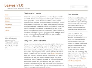 Leaves v1.0 Free Website Template