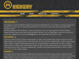 Highway Free Website Template