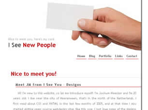 I See New People Free Website Template