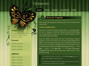 Optimistic Free Website Template