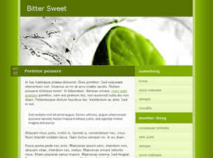 Bitter Sweet Free Website Template