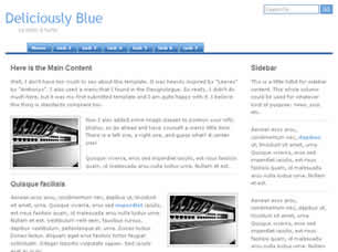 Deliciously Blue Free CSS Template