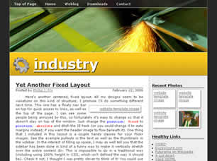 Industry Free Website Template