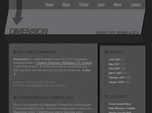 Dimension Free Website Template