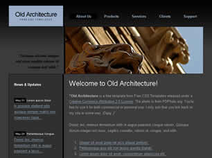 Old Architecture Free Website Template