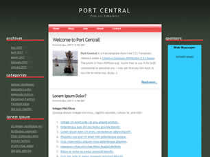 Port Central Free Website Template