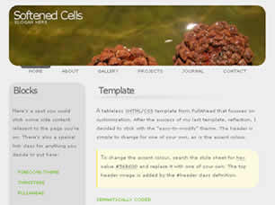 Softened Cells Free Website Template