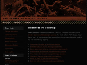 The Gathering Free Website Template