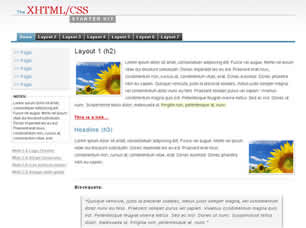 XHTML CSS Starter Kit Free CSS Template