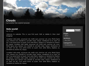 Clouds Free Website Template