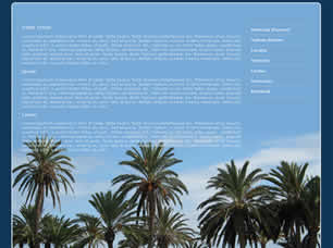 Palm Trees Free Website Template