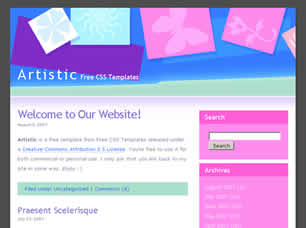Artistic Free Website Template