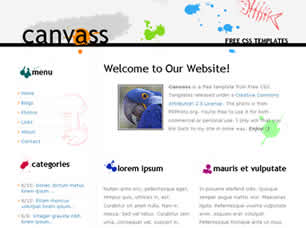 Canvass Free Website Template