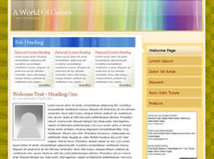 A World Of Colors Free Website Template