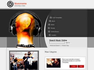 Musicmania Free Website Template