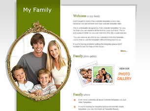 My Family Free Website Template