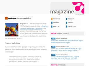 Magazine Free Website Template
