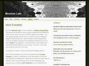 Mountain Lake Free CSS Template