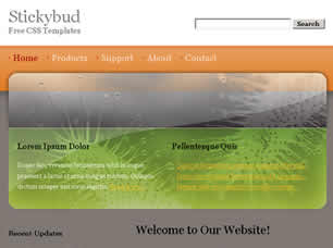 Stickybud Free Website Template
