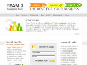 Team 3 Free Website Template