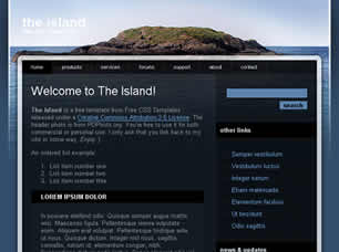 The Island Free CSS Template