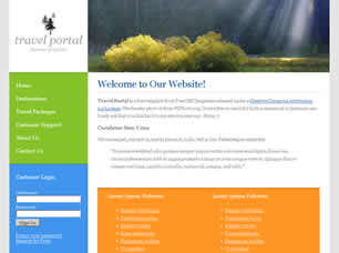 Travel Portal Free Website Template