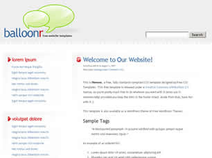 Balloonr Free Website Template