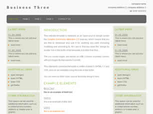 Business Three Free Website Template