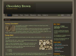 Chocolatey Brown Free Website Template