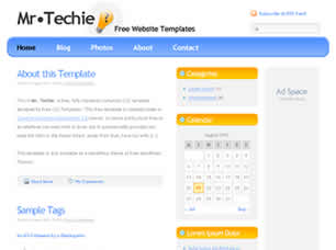 Mr. Techie Free Website Template