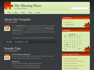The Missing Piece Free Website Template