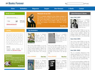Books Forever Free Website Template